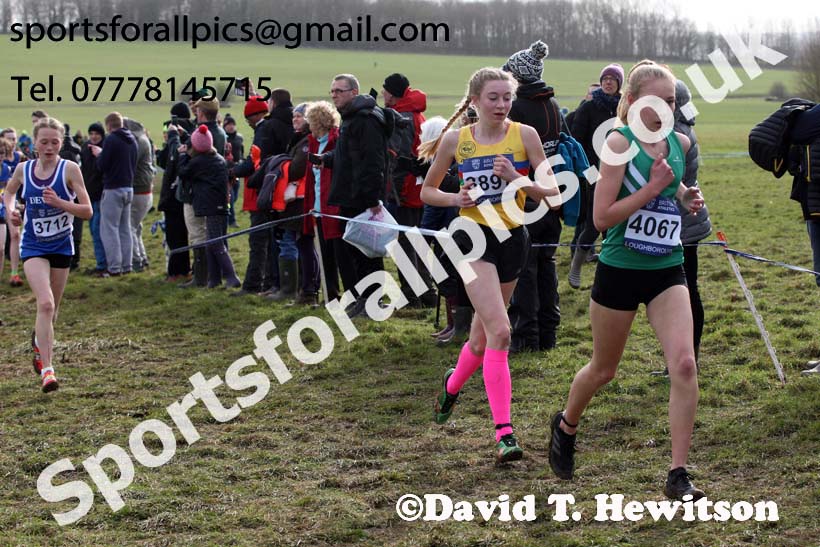 Girls under-15s 2019 British Athletics Inter Counties Cross Country, Prestwood Hall, Loughborough. Photo:  David T. Hewitson/Sports for All Pics